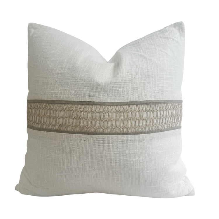 Braided Cushion | Warm White | 55x55cm