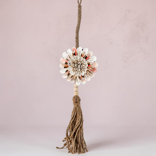 Coastal Bloom Tassel Hanging – Blush Mix
