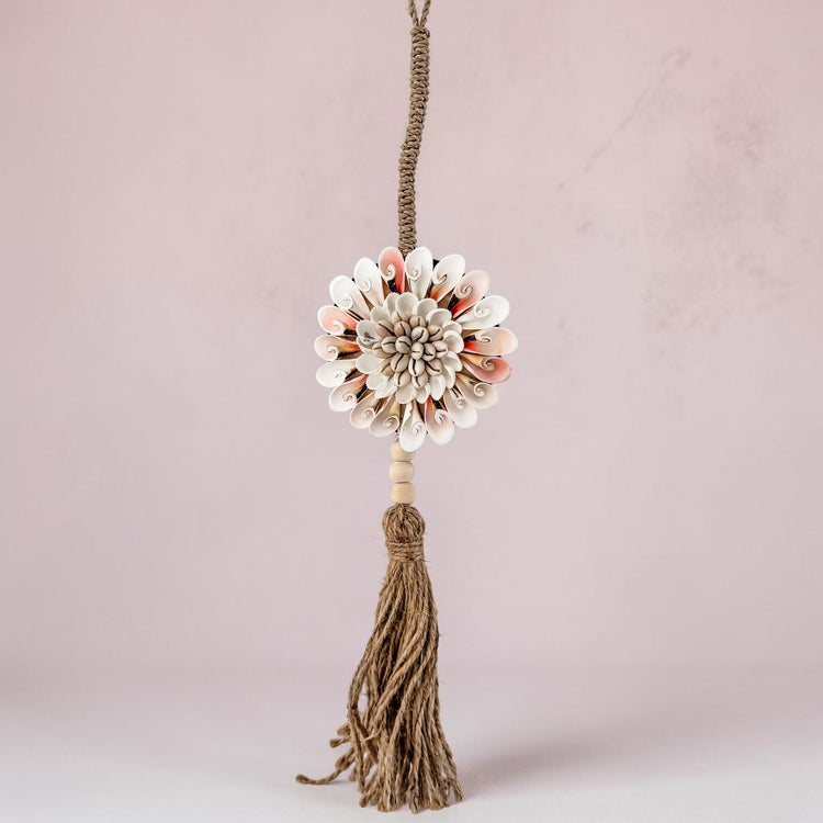 Coastal Bloom Tassel Hanging – Blush Mix