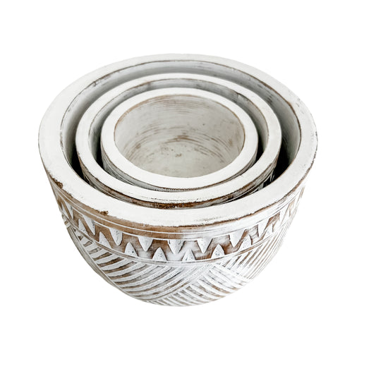 Sumba Whitewash Bowls