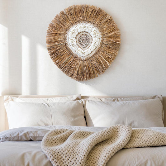 Amara Shell Heart Wall Hanging – 50cm