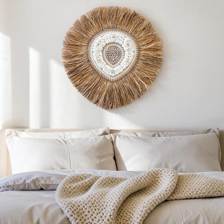 Amara Shell Heart Wall Hanging – 50cm