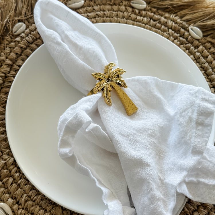 Golden Palm Napkin Ring