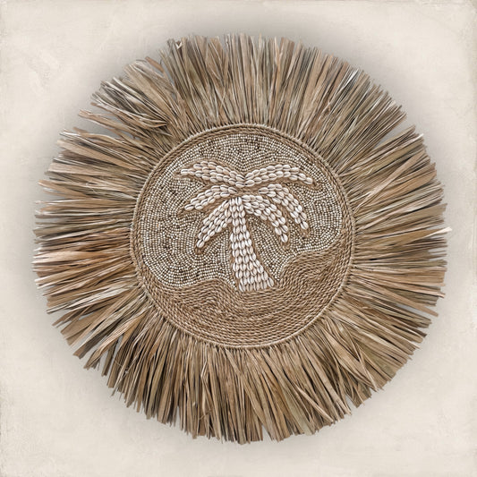 Bora Bora Palm Tree Shell Wall Hanging – Natural Sand