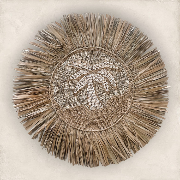 Bora Bora Palm Tree Shell Wall Hanging – Natural Sand