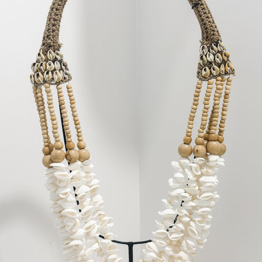 Solana Shell Necklace on Stand | Cockle Shell