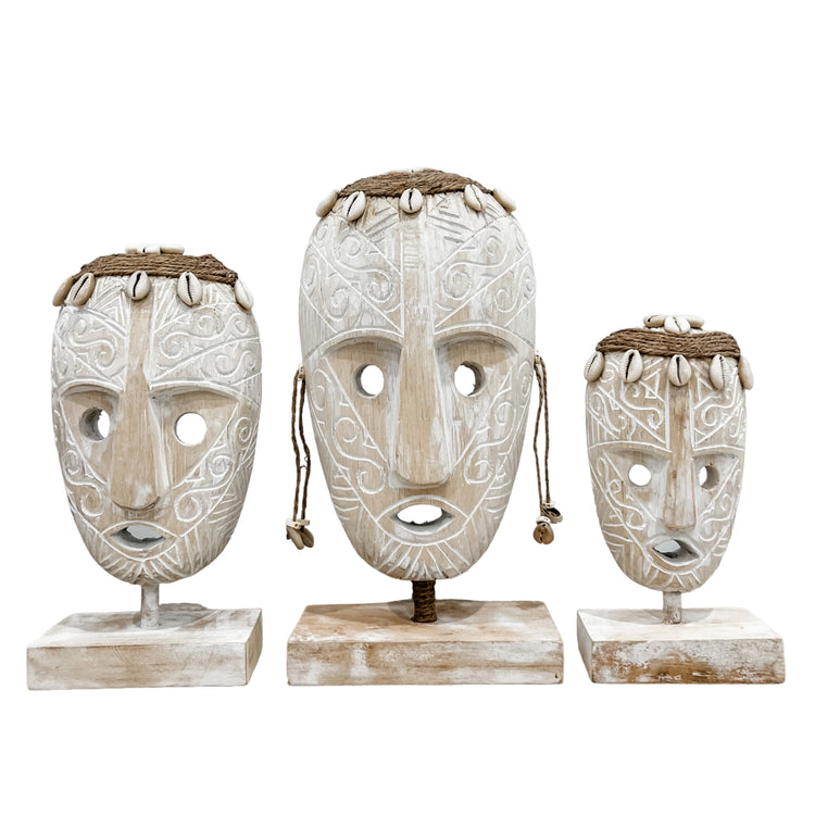 Sumba Mask | White Washed