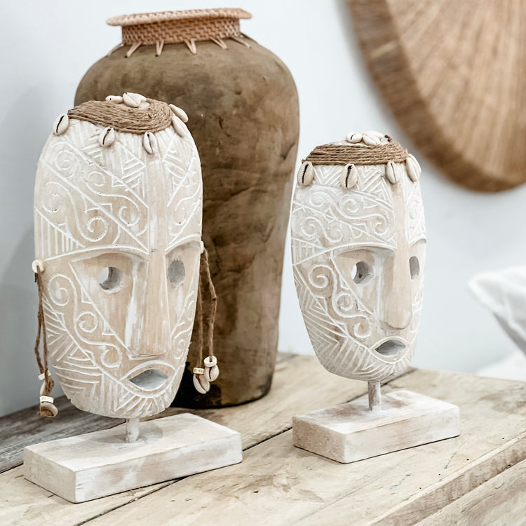 Sumba Mask | White Washed