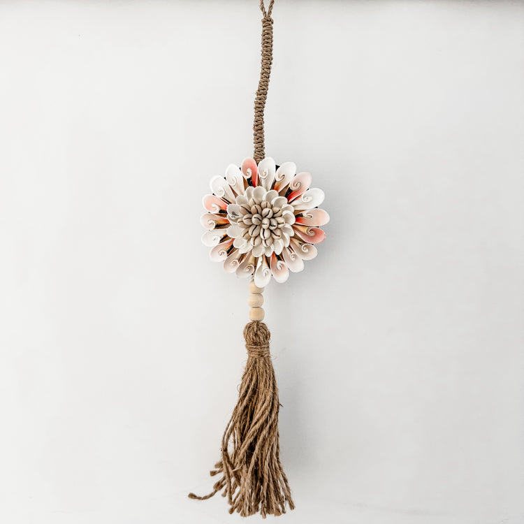 Coastal Bloom Tassel Hanging – Blush Mix