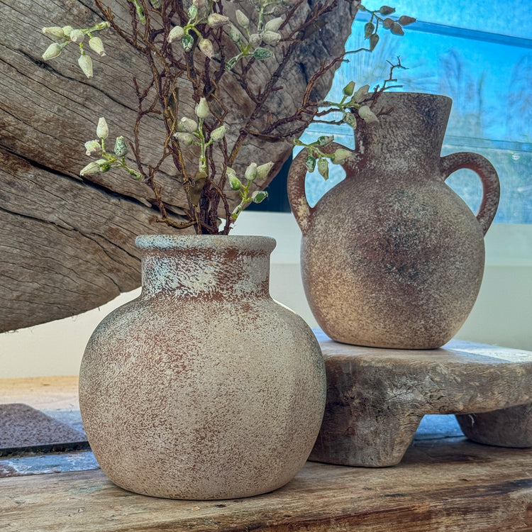 Noor Rustic Globe Pot | 15 cm