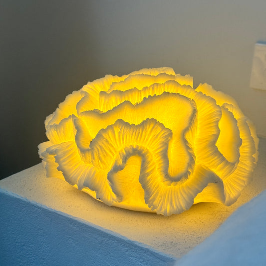 Floral Coral Resin Lamp