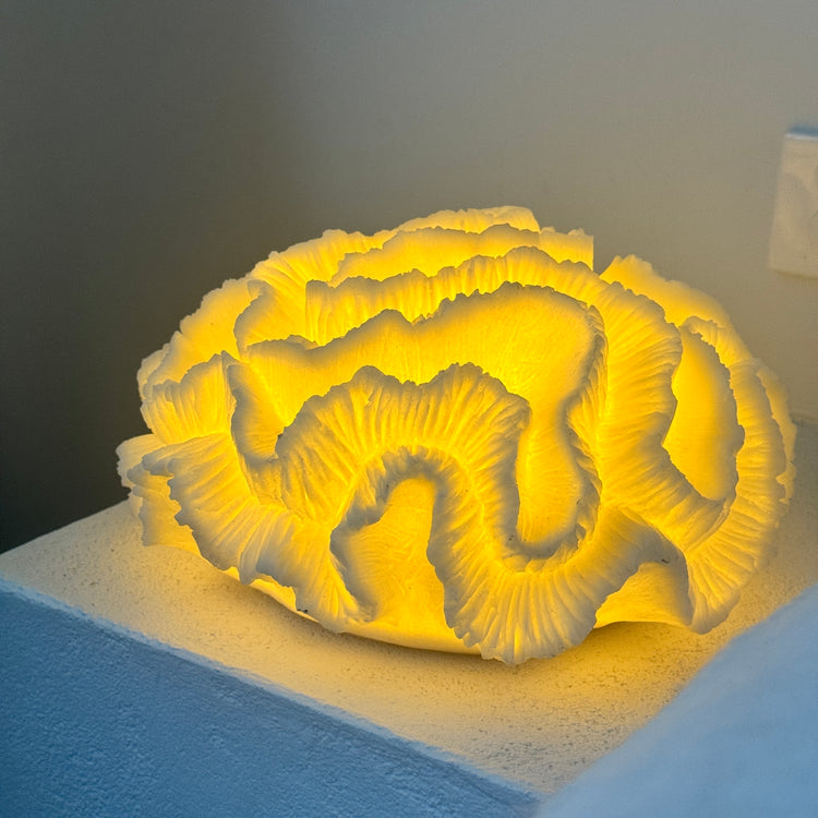 Floral Coral Resin Lamp