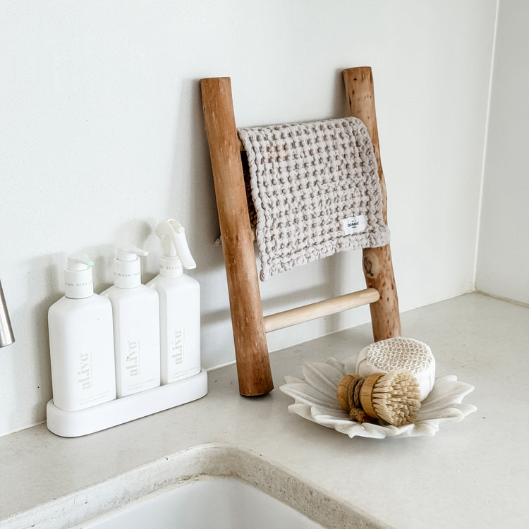 Natural Timber Display Ladder