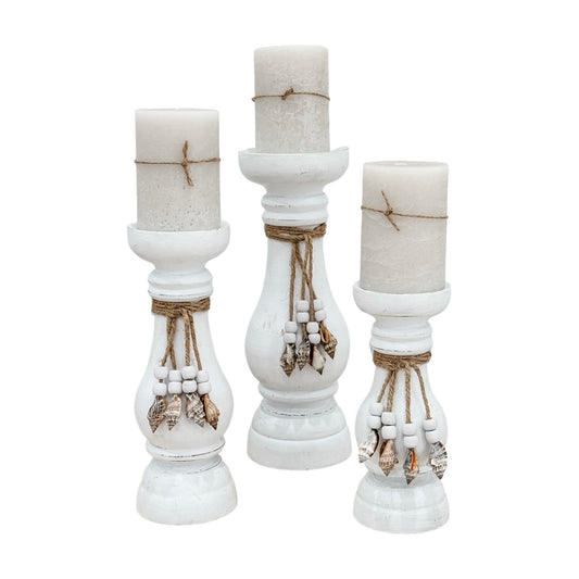 Tide Candle Holders | White | Set of 3 Preorder