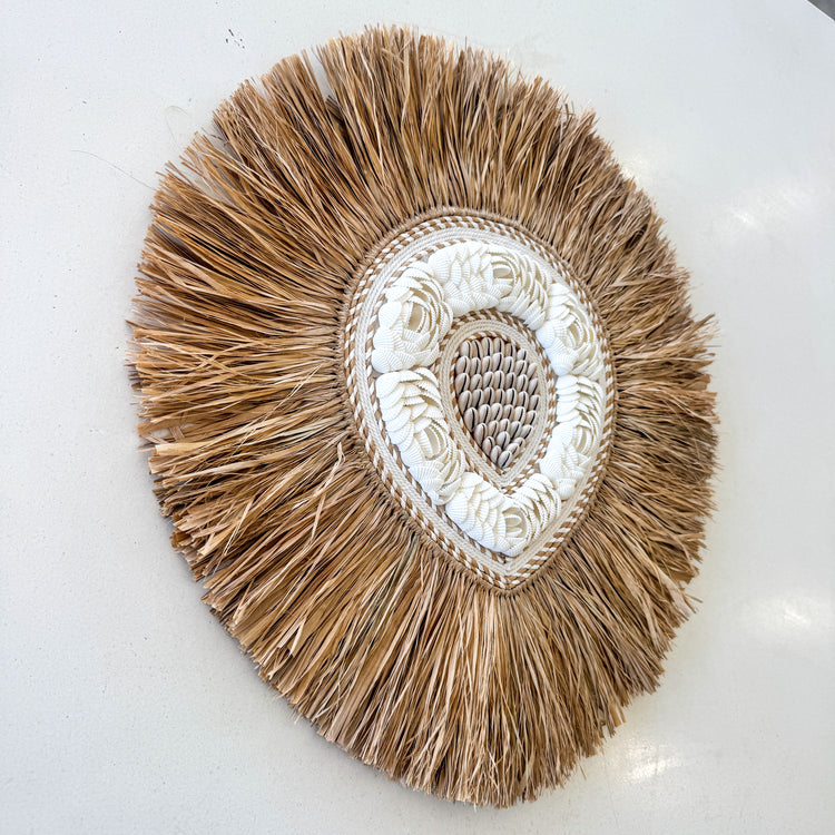 Amara Shell Heart Wall Hanging – 50cm
