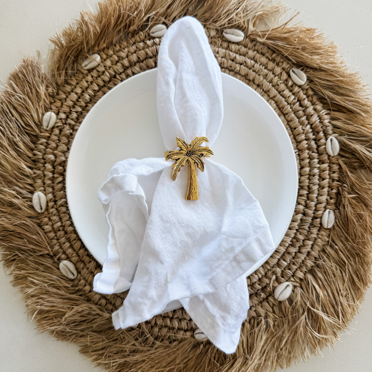 Golden Palm Napkin Ring