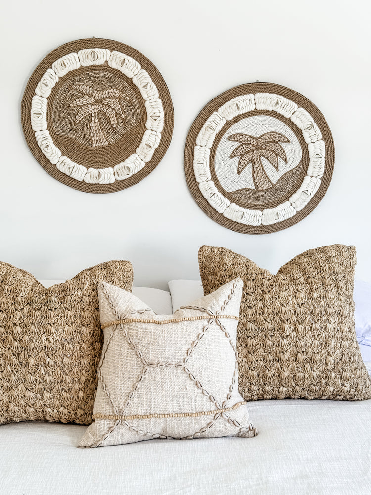 Palm Tree Shell Wall Hanging – Natural Sand