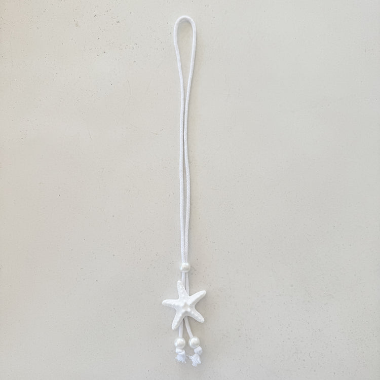 Coastal Starfish Pearl Curtain Tieback
