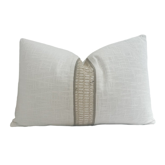 Braided Cushion | Warm White | 40x60cm