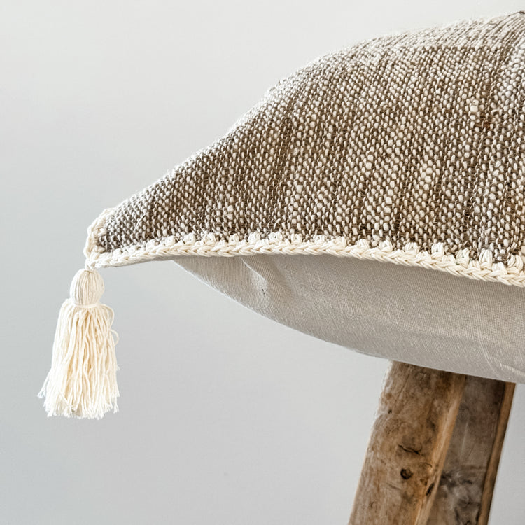 Husk Tassel Cushion Cover | 50x50cm