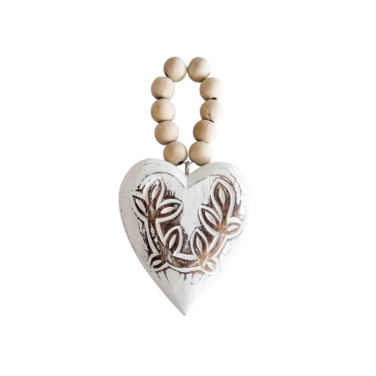 Heart Hanging | White