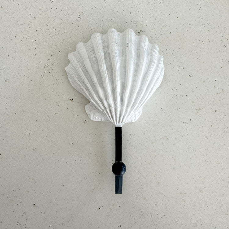 Coastal Shell Trio – Resin Wall Hook Set (3)