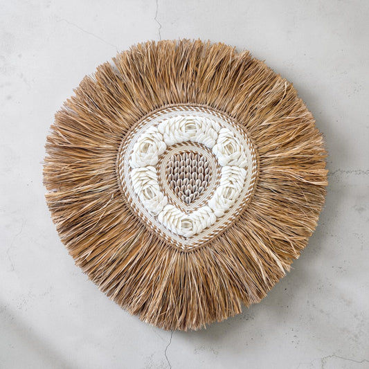 Amara Shell Heart Wall Hanging – 50cm