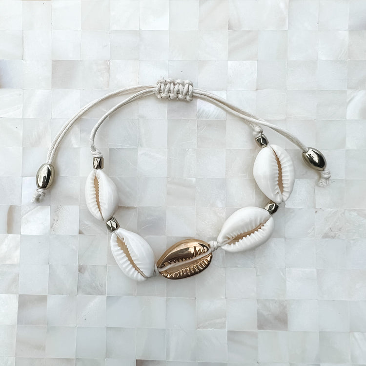 Arielle Cowrie Bracelet | Willow & the Waves Collection