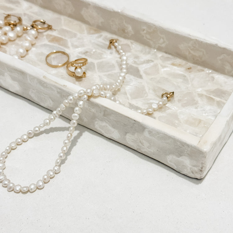Belle Inlay Tray – Ivory