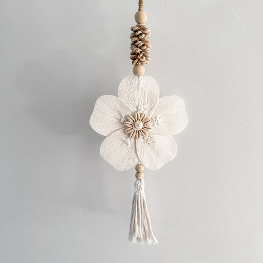 Flower & Cowrie Shell Tassel