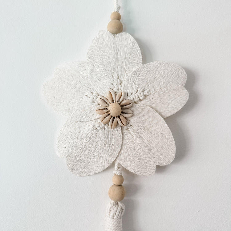 Flower Tassel Wall Hanging