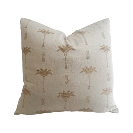 Palm Cushion | Natural | 55x55cm
