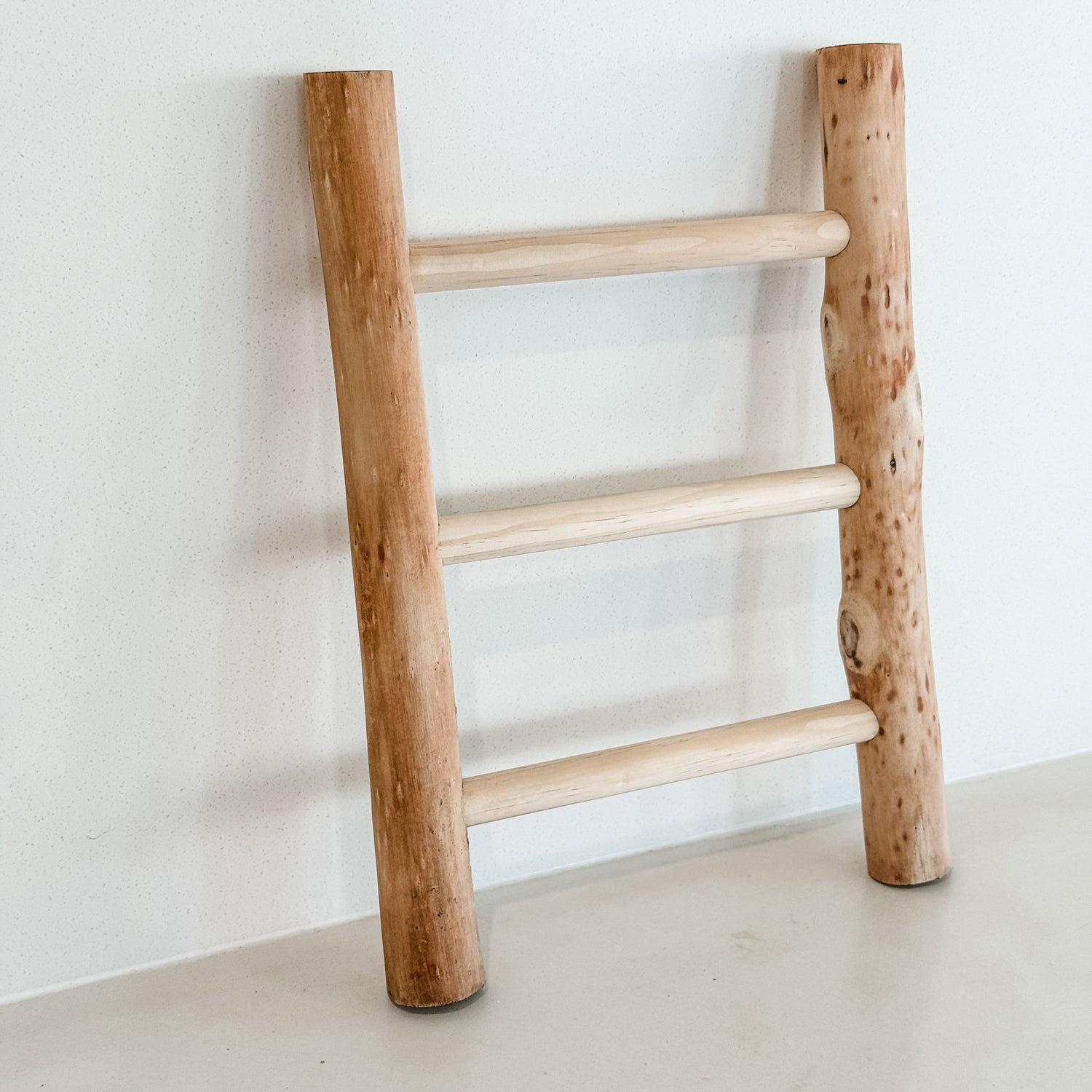 Small timber ladder home décor styling piece