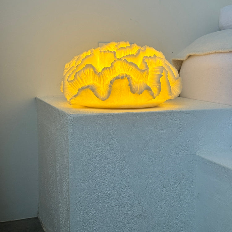 Floral Coral Resin Lamp