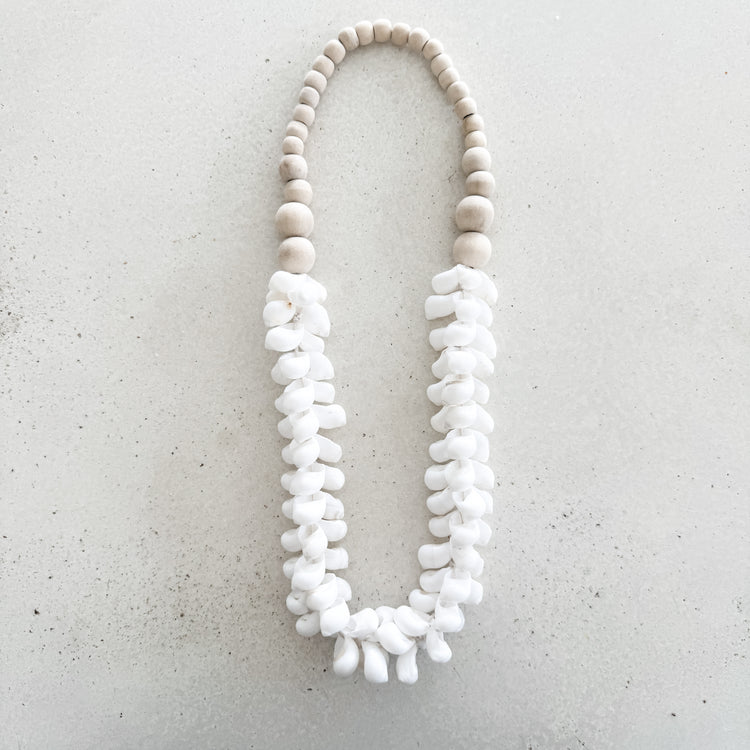 Natural & White Shell Necklace