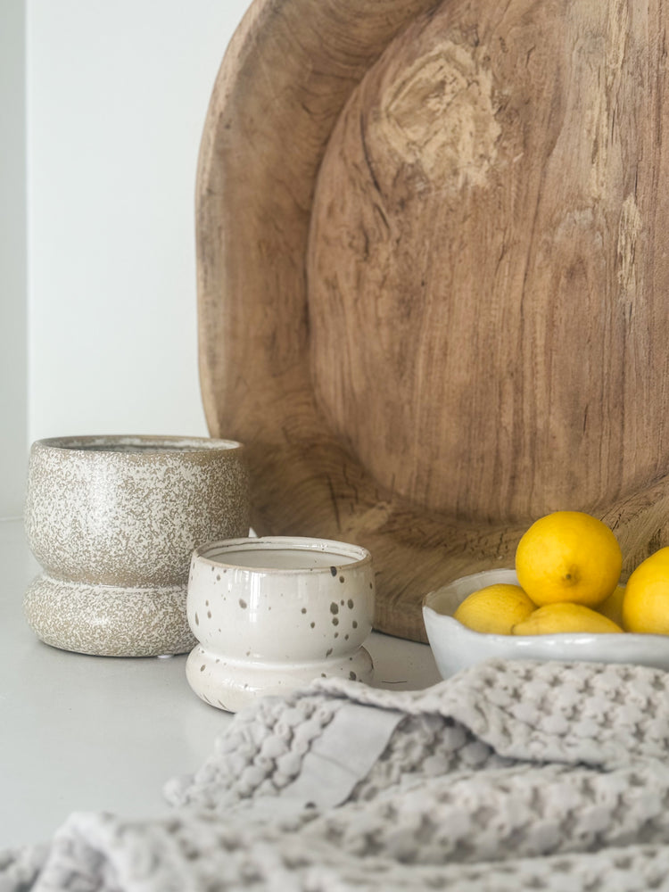 Romini Ceramic Candle Jar | Lemongrass