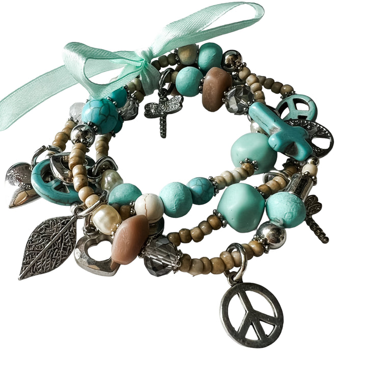 Turquoise Bracelet Set | Willow & the Waves Collection