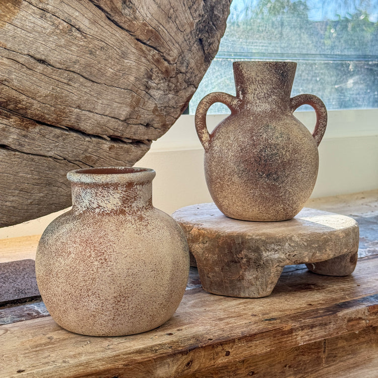 Noor Rustic Globe Pot | 15 cm