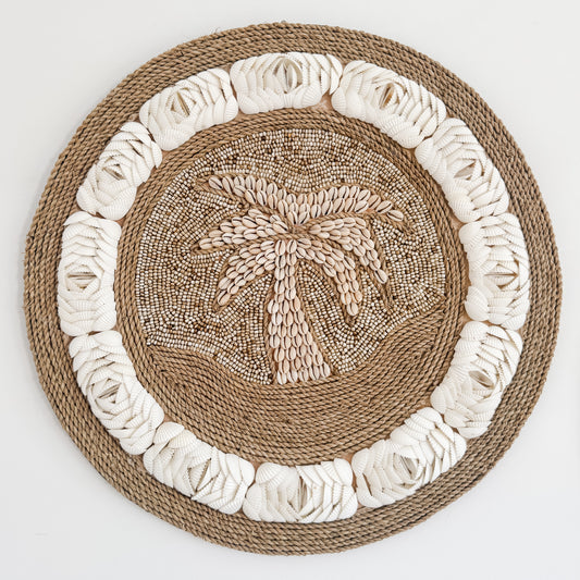 Palm Tree Shell Wall Hanging – Natural Sand