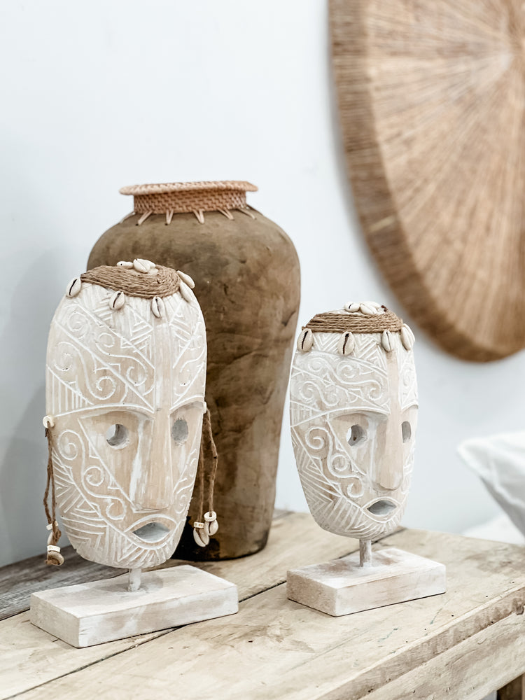 Sumba Mask | White Washed