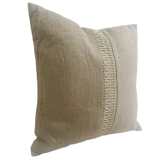 Braided Cushion | Taupe | 55x55cm