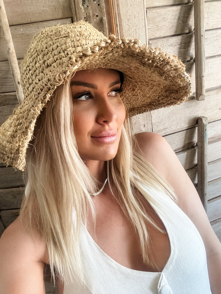 Seabreeze Raffia Sun Hat Preorder
