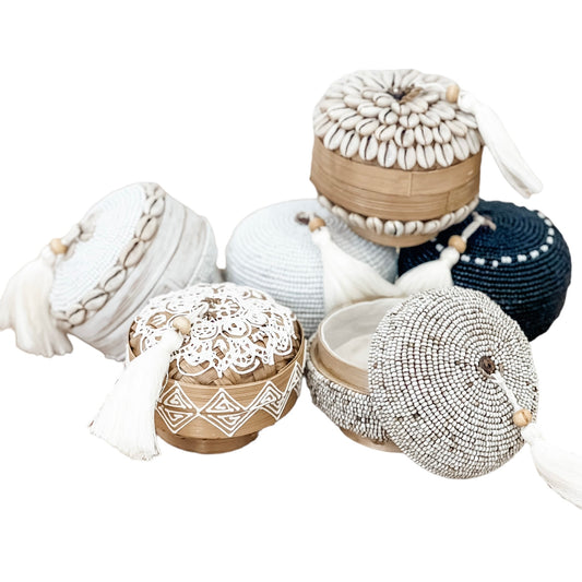 Island Beaded Basket