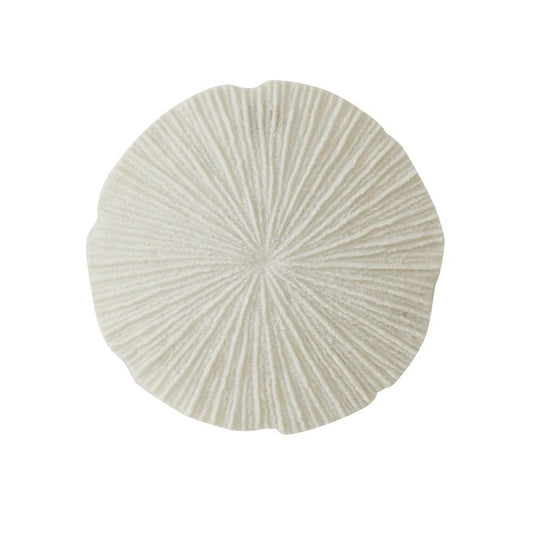 Coral Resin Wall Art 36cm – White Preorder