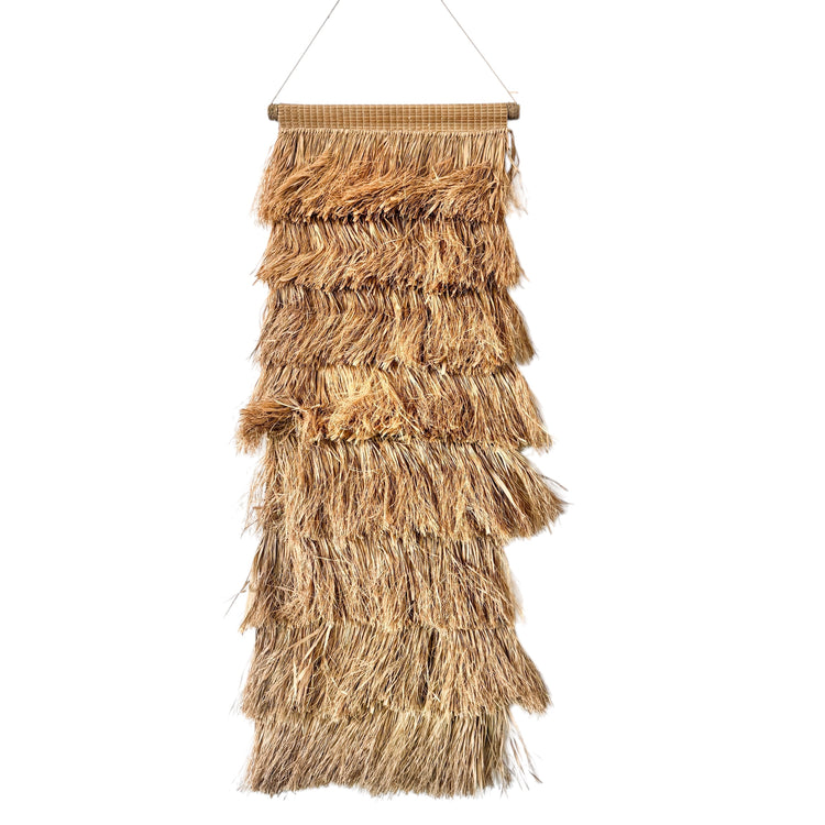 Natural Raffia Wall Hanging – 40x105cm