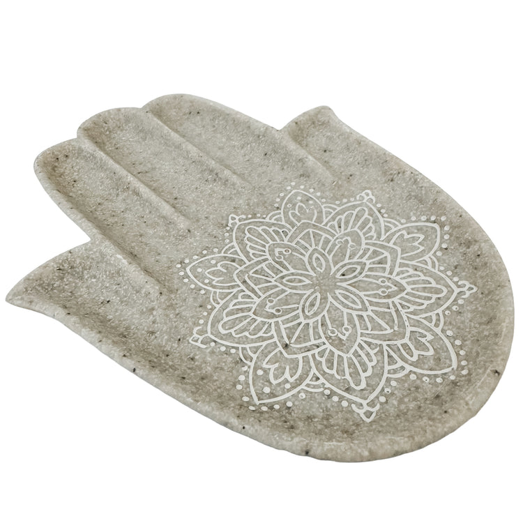 Hamsa Hand Sandstone Plate
