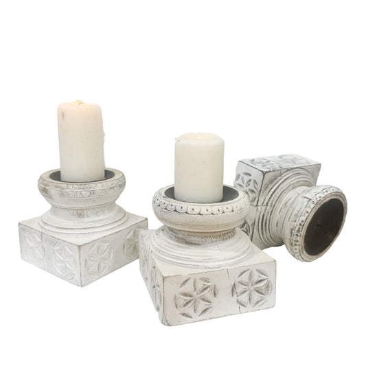 Byron Vintage Candle Holder | Square