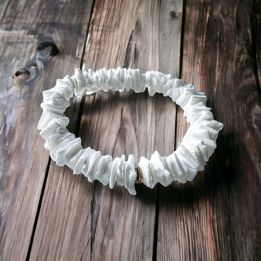 White Seashell Bracelet | Willow & the Waves Collection