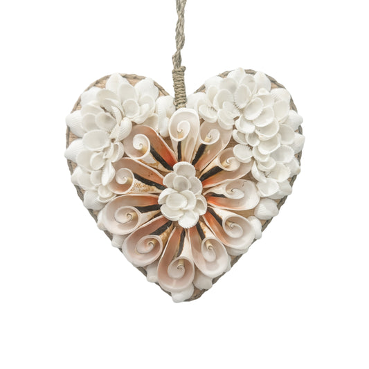 Fleur Hanging Shell Heart