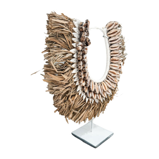 Bora Bora Tribal Cowrie Necklace on Stand